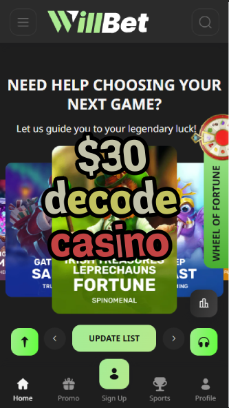 $30 Decode Casino - $30 Bonus Code Offers-casinoorder.vip