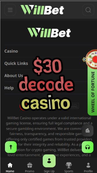 $30 Decode Casino - $30 Bonus Code Offers-casinoorder.vip